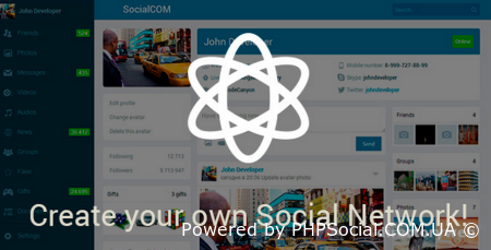 Скрипт социальной сети SocialCOM 1.0 на Vii Engine
