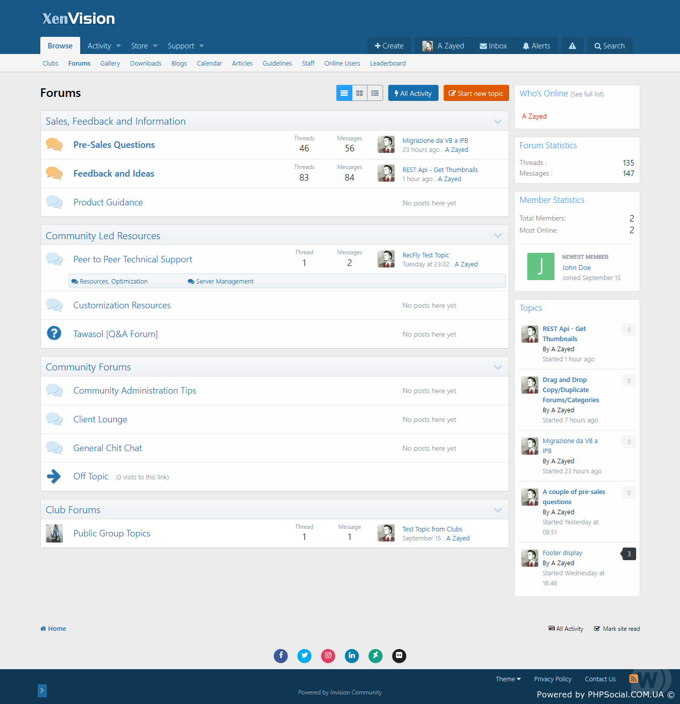 ProVision 1.6 - шаблон форума XenForo 2 для IPS 4.4